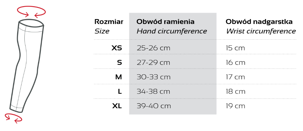 Rękawki ACCENT Dynamic Lycra Black accent_rekawki