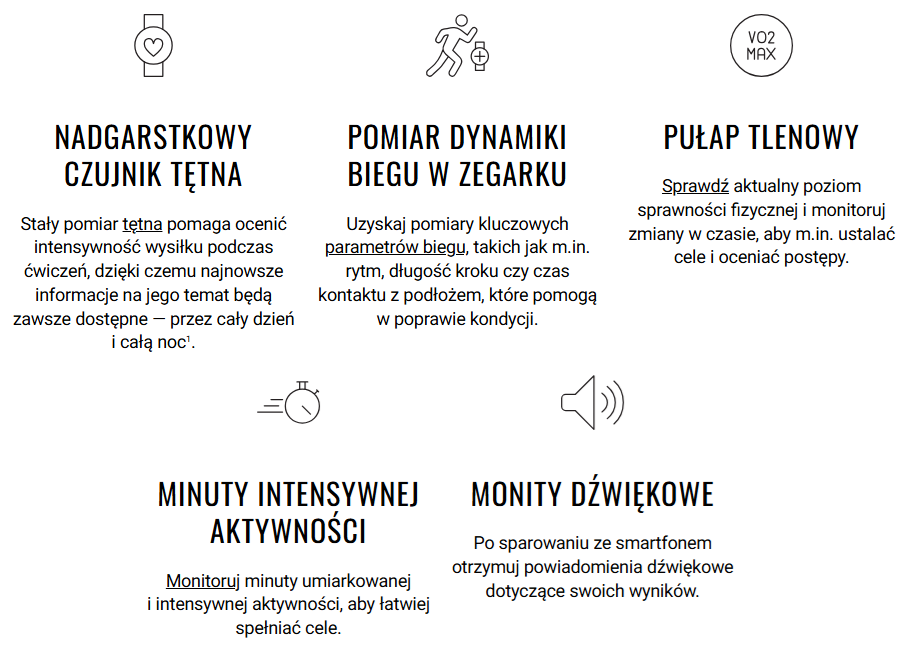Zegarek GARMIN Forerunner 165 Black/Slate Grey garmin_forerunner_funkcje4