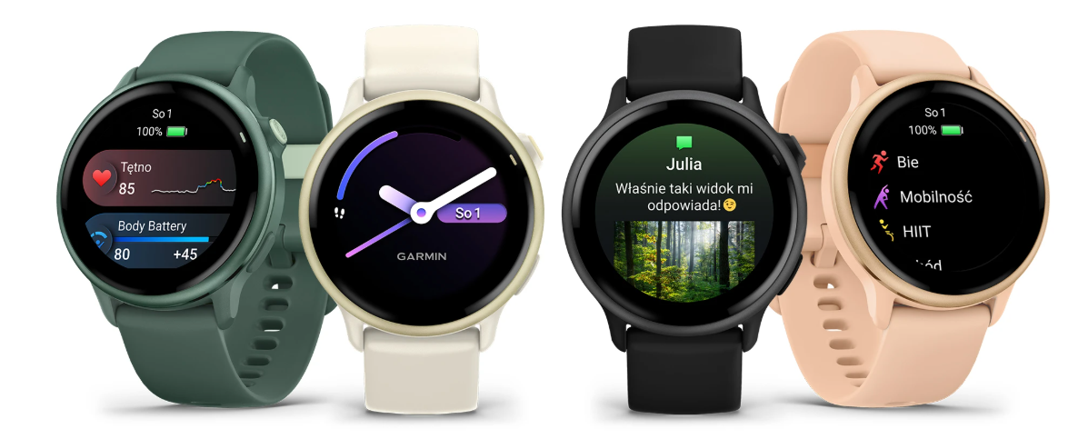 Zegarek GARMIN Vivoactive 6 Bone/Lunar Gold vivoactivemmmm