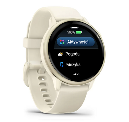 Zegarek GARMIN Vivoactive 6 Bone/Lunar Gold
