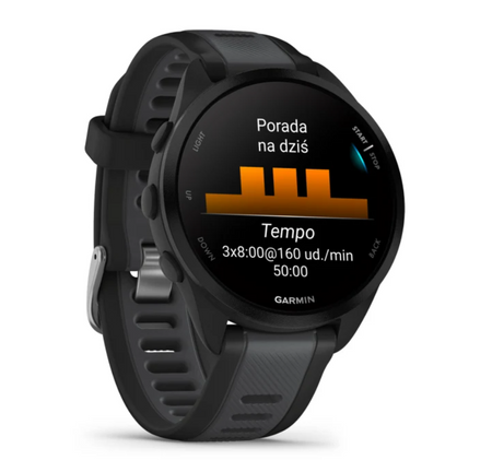 Zegarek GARMIN Forerunner 165 Black/Slate Grey
