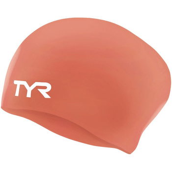 TYR Czepek Wrinkle Free Long Hair Cap Coral